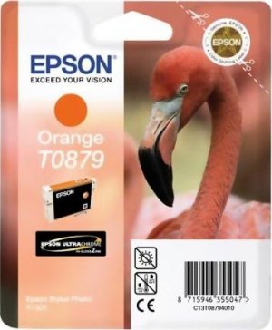 Картридж для струйного принтера Epson Картридж с оранжевыми чернилами T0879 (C13T08794010) Картридж для струйного принтера Epson Картридж с оранжевыми чернилами T0879 (C13T08794010)