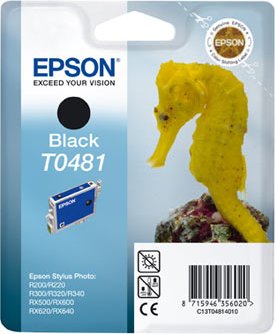 Картридж для струйного принтера Epson Картридж черный T0481 для R200, R300 (C13T04814010) Картридж для струйного принтера Epson Картридж черный T0481 для R200, R300 (C13T04814010)
