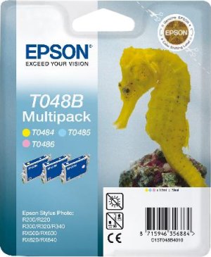 Картридж для струйного принтера Epson Набор цветных картриджей T048B для R200, R300 (C13T048B4010) Картридж для струйного принтера Epson Набор цветных картриджей T048B для R200, R300 (C13T048B4010)