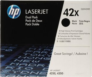 Картридж для лазерного принтера HP Тонер-картридж 42X Q5942XD Картридж для лазерного принтера HP Тонер-картридж 42X Q5942XD