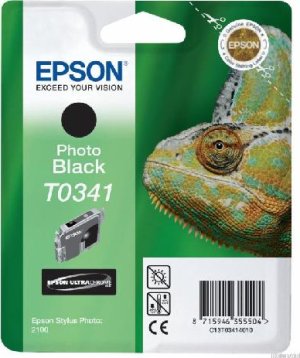 Картридж для струйного принтера Epson Картридж с черными фото чернилами T0341 для SP2100 (C13T03414010) Картридж для струйного принтера Epson Картридж с черными фото чернилами T0341 для SP2100 (C13T03414010)