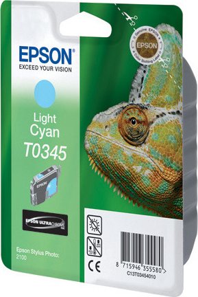 Картридж для струйного принтера Epson Картридж со светло-голубыми чернилами T0345 для SP2100 (C13T03454010) Картридж для струйного принтера Epson Картридж со светло-голубыми чернилами T0345 для SP2100 (C13T03454010)