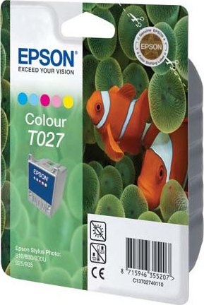 Картридж для струйного принтера Epson Цветной картридж T027 для SP810 (C13T02740110) Картридж для струйного принтера Epson Цветной картридж T027 для SP810 (C13T02740110)