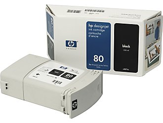 HP DesignJet 80 Black 350 мл (C4871A) HP DesignJet 80 Black 350 мл (C4871A)